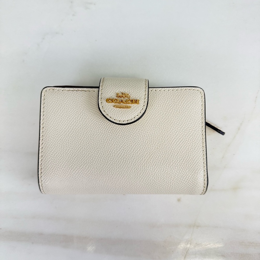 Coach Cream Leather Wallet